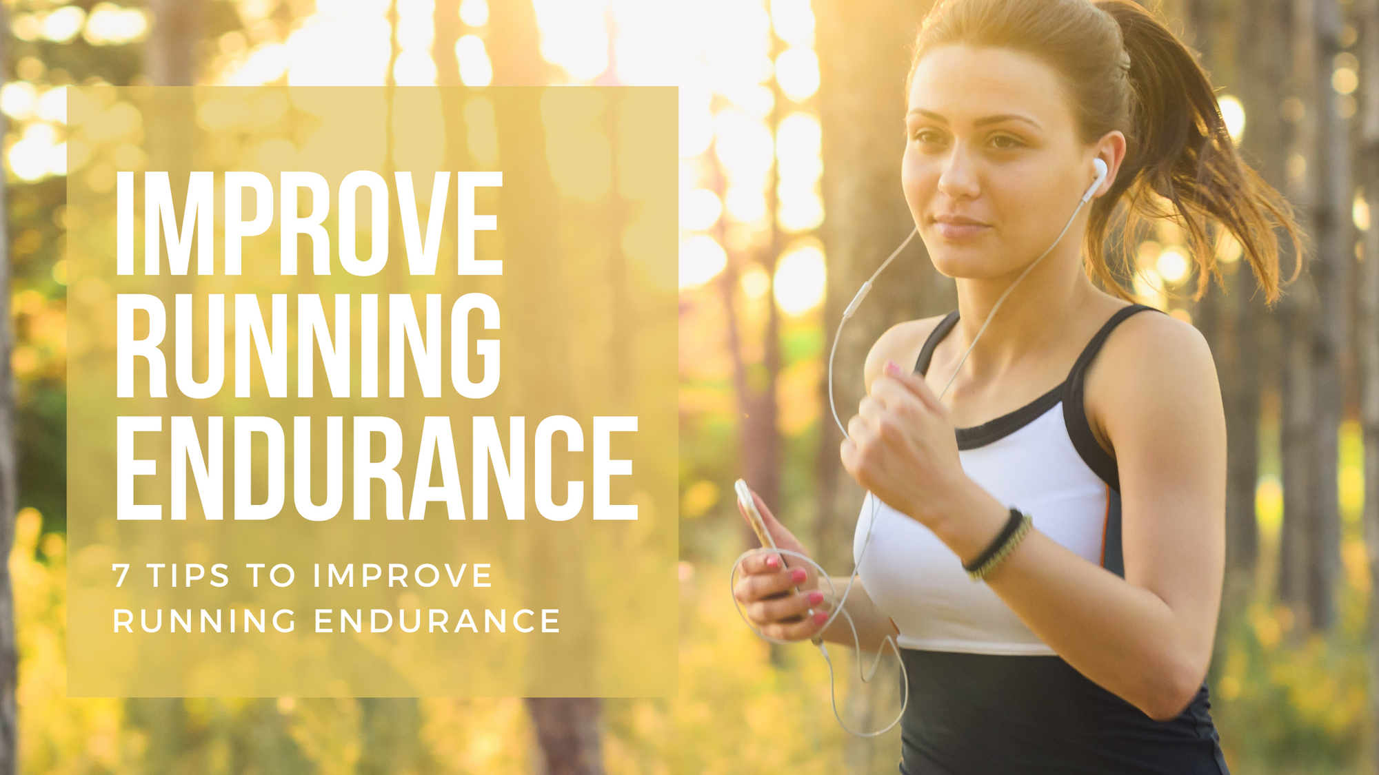 Improve running endurance