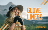 girl wearing glove liners to have a better grip