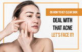 Girl getting rid of pimples