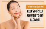 Girl with glowing skin