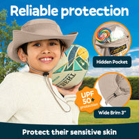 GearTOP Navigator Kids Sun Hat 2-Pack – UPF 50+ UV Protection Bucket Hat for Kids