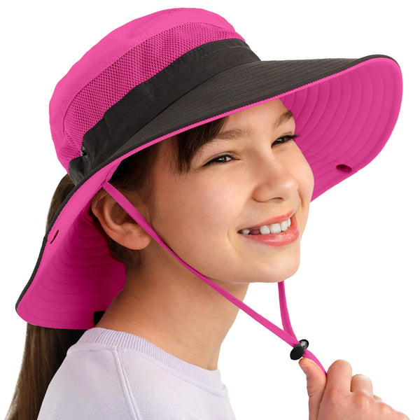 Sun Protection Hat for Kids with UPF 50+ - Safety Headgear - Navigator Ponytail Kids Series
