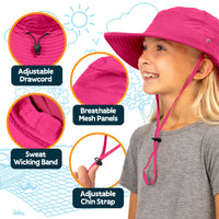 GearTOP Navigator Kids Sun Hat 2-Pack – UPF 50+ UV Protection Bucket Hat for Kids
