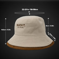 Flip Reversible Bucket Hat with Hidden Pocket & Removable Strap | Unisex Packable Sun Hat