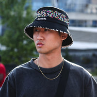 Vibrant Bucket Hat – Packable Unisex Wide Brim Summer Sun Hat with Hidden Pocket & Strap