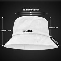 Clean Slate Bucket Hat | Premium Cotton Unisex Bucket Hat with Hidden Pocket