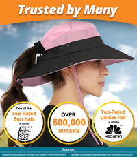 Navigator Ponytail Series Sun Protection Hat with UPF 50+ - Women Bucket Hats with UV Protection for Hiking Beach Hats