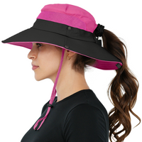 Navigator Ponytail Series Sun Protection Hat with UPF 50+ - Women Bucket Hats with UV Protection for Hiking Beach Hats
