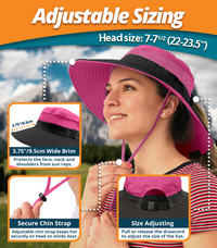 Navigator Ponytail Series Sun Protection Hat with UPF 50+ - Women Bucket Hats with UV Protection for Hiking Beach Hats