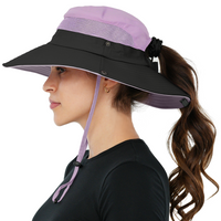 Navigator Ponytail Series Sun Protection Hat with UPF 50+ - Women Bucket Hats with UV Protection for Hiking Beach Hats
