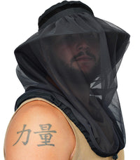 GearTop Explorer Series black sun protection hat with removable mosquito net providing UPF 50+ UV protection and full-face insect protection for hiking, camping, fishing, and outdoor adventures.