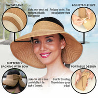 Khaki Jasmine Series Sun Visor