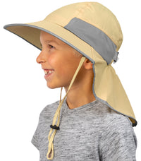 Sun Protection Hat for Kids with UPF 50+ - Safety Headgear - Discoverer Series