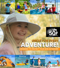 Sun Protection Hat for Kids with UPF 50+ - Safety Headgear - Discoverer Series