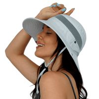 Light Gray Explorer Series Sun Hat with Mosquito Net