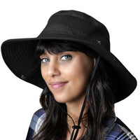 Black Navigator Series Fishing Hat with UPF 50+ Sun Protection