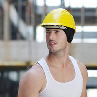 Black Skull Cap Helmet Liner Running Beanie