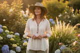 Woman-ready UPF 50+ wide brim sun hat outdoor