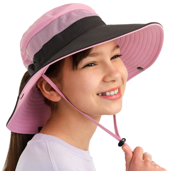 Geartop UPF 50+ Kids Sun Hat to Protect Against UV Sun Rays - Kids Bucket Hat and Sun Hats for Kids Camping Fishing Safari