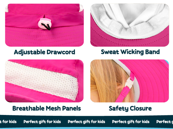 Sun Protection Hat for Kids with UPF 50+ - Safety Headgear - Traveler Series