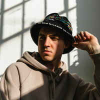 Vibrant Bucket Hat – Packable Unisex Wide Brim Summer Sun Hat with Hidden Pocket & Strap