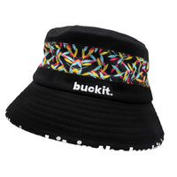 Vibrant Bucket Hat – Packable Unisex Wide Brim Summer Sun Hat with Hidden Pocket & Strap