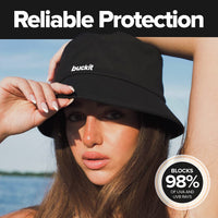 Reset Bucket Hat with Hidden Pocket & Removable Strap | Packable Cotton Twill Sun Hat