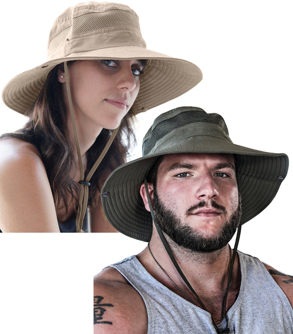 Navigator Series UPF 50+ Sun Hat Bundle – 2 Pack  - Ultimate UV Protection Safety Headgear