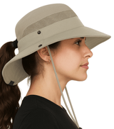 Navigator Ponytail Series Sun Protection Hat with UPF 50+ - Women Bucket Hats with UV Protection for Hiking Beach Hats