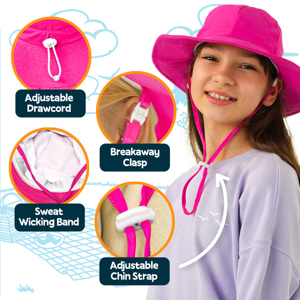 Sun Protection Hat for Kids with UPF 50+ - Safety Headgear - Voyager Series