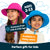 Sun Protection Hat for Kids with UPF 50+ - Safety Headgear - Voyager Series
