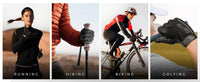 GearTop Touch Screen Running Gloves used for running, hiking, cycling, and golfing, offering breathable warmth, secure grip, and touchscreen access for active outdoor lifestyles.