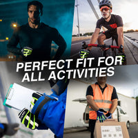 GearTop reflective touchscreen gloves designed for running, cycling, outdoor work, and everyday activities with reflective visibility, secure grip, and warm breathable comfort.