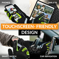 GearTop touchscreen running gloves allow easy use of smartphones, tablets, smartwatches, and car navigation systems without removing your gloves.