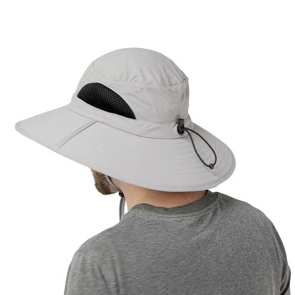 Womens UV Protection Khaki Fishing Hat Removable Outdoor Visor