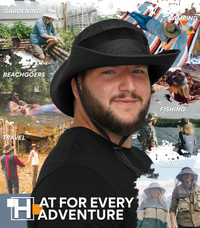 GearTOP Explorer Series sun protection hat with removable mosquito net for hiking, camping, fishing, gardening, travel, and outdoor adventures with UPF 50+ protection.
